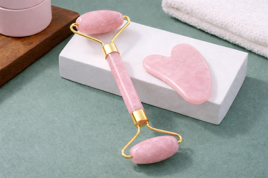 Jade Roller & Gua Sha Facial Massage Set