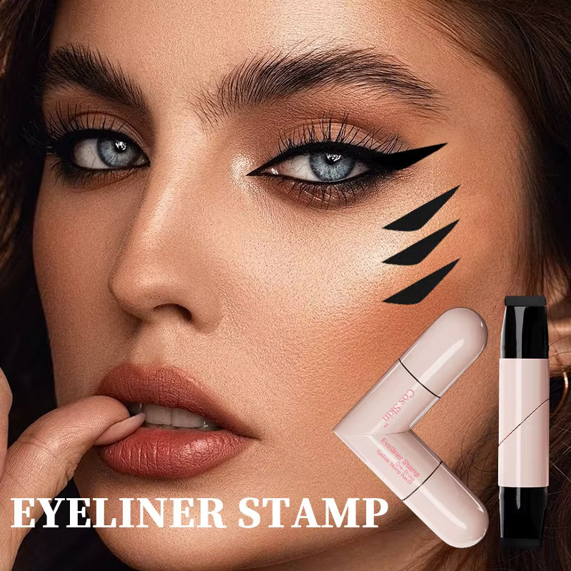 Perfect Wing in Seconds – Waterproof Double-Wing Eyeliner Stamp